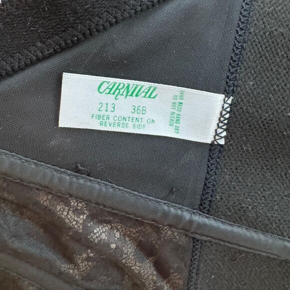 VTG Carnival Black Lace Bustier Corset Top - Picture 3 of 3